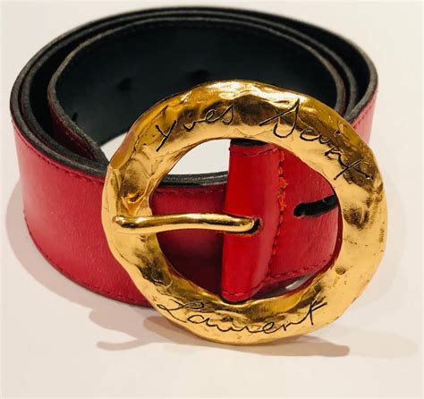 ysl red mens belt|YSL belt on person.